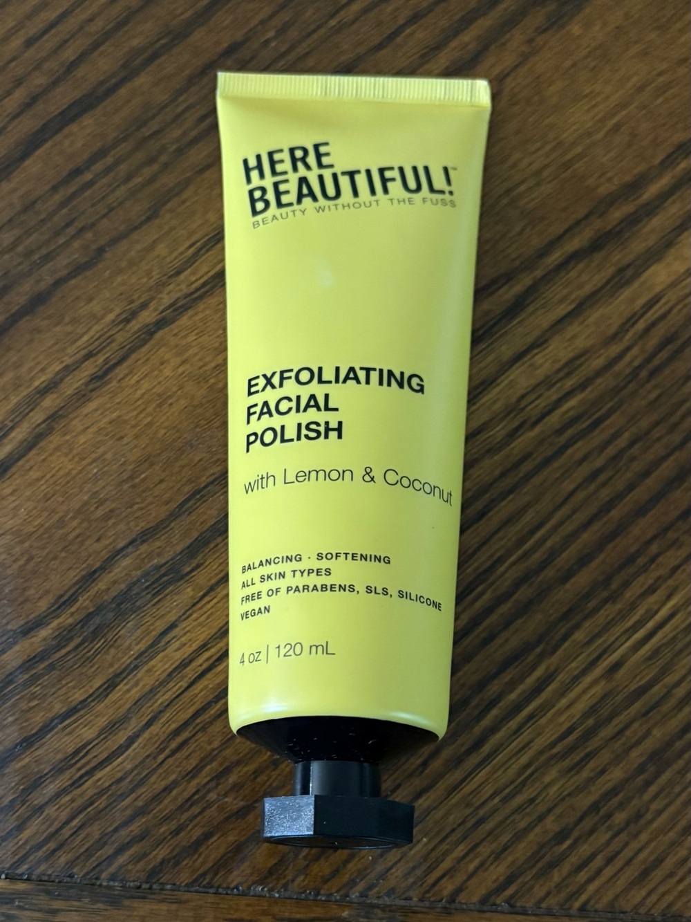 Here Beautiful Exfoliating Facial Polish with Lemon & Coconut — NEW